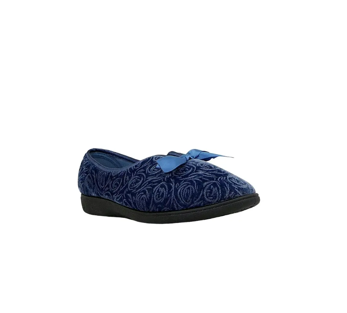 Womens Grosby Viola Blue Slippers Slip On Lightweight Comfortable Casual Shoes