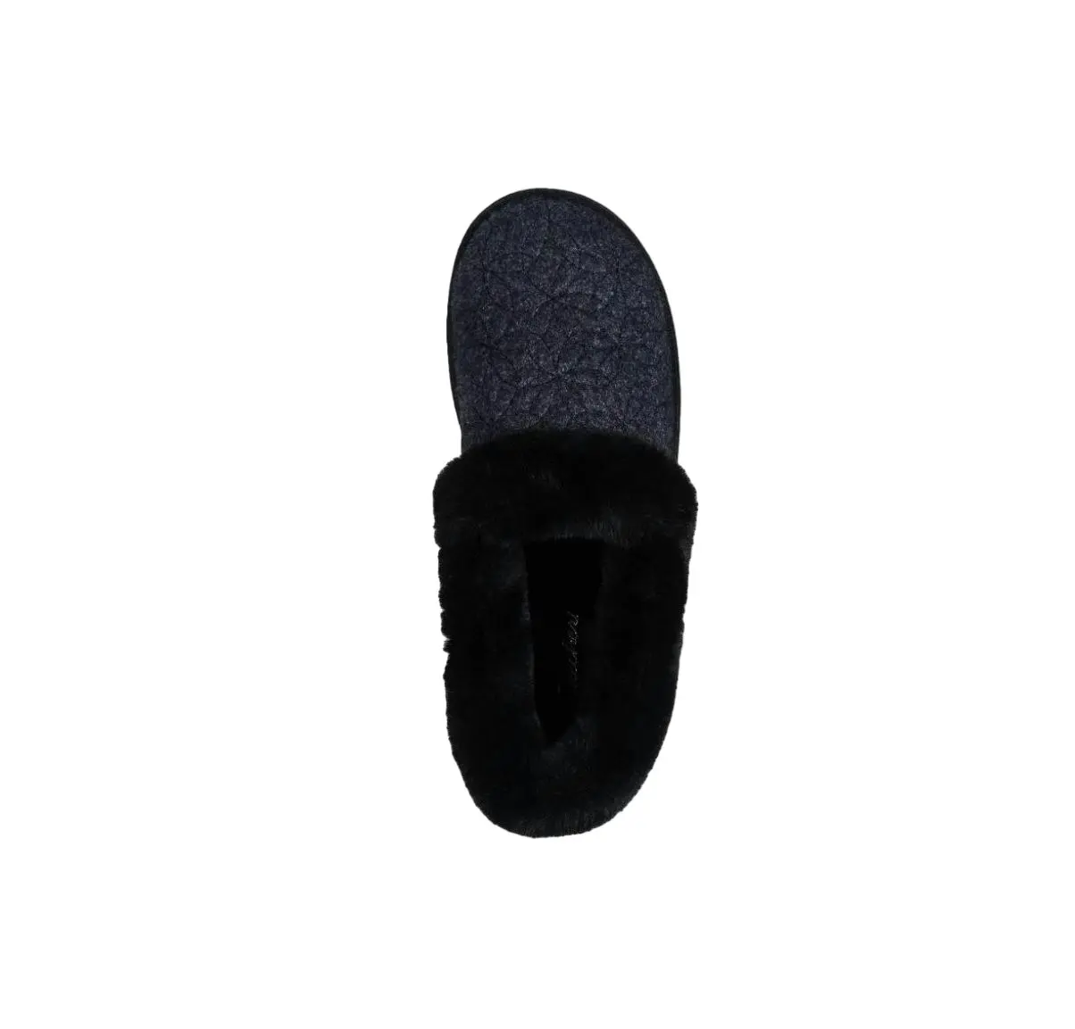 Womens Skechers Cozy Campfire - Bright Blossom Black Comfy Slippers