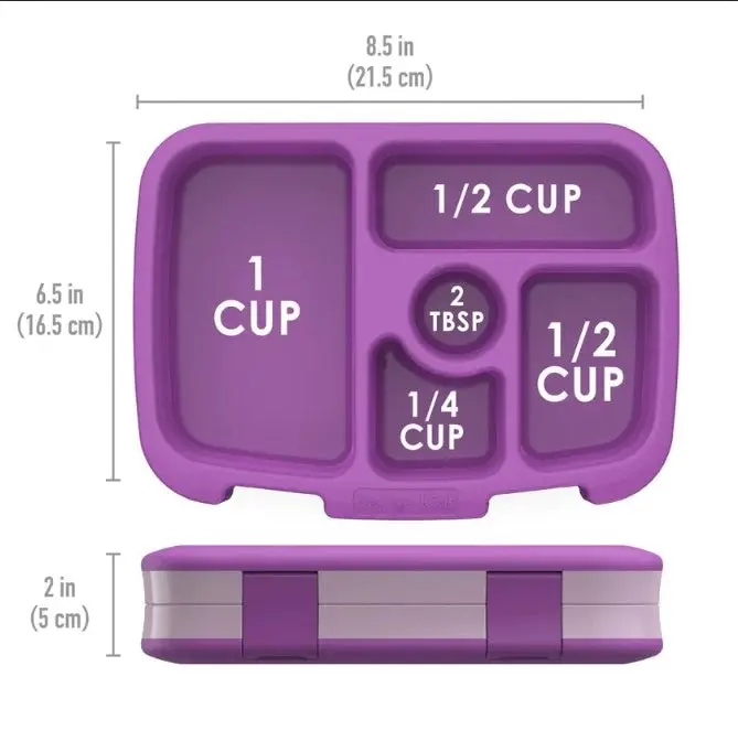 5 x Bentgo Kids Lunch Box Container Storage Purple