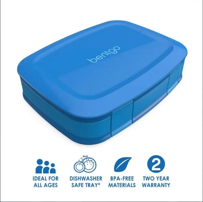 5 x Bentgo Fresh Version 2 Lunch Box Container Storage Blue