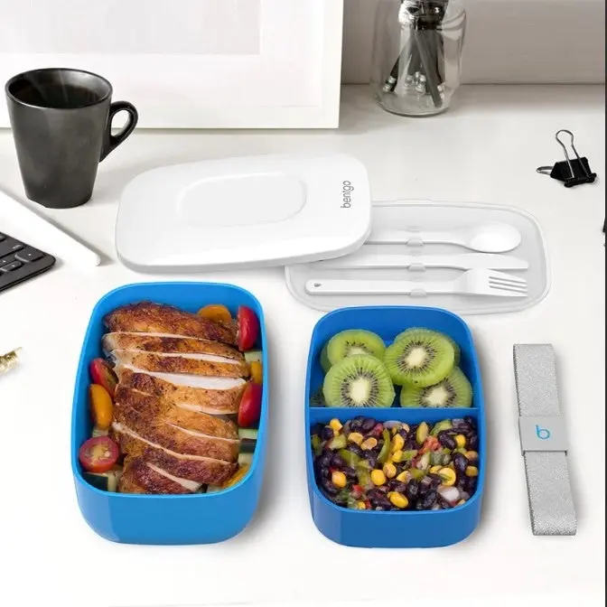 Bentgo All-In-One Lunch Box Container Storage Blue