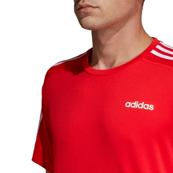 3 x Adidas Mens D2d 3-Stripes Training Active Tee T-Shirt