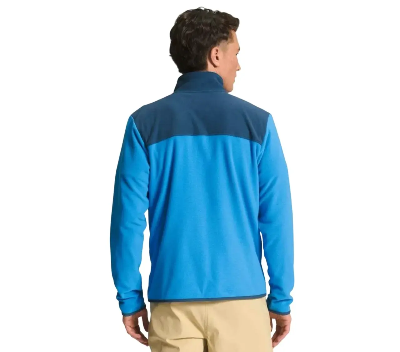 Mens The North Face Tka Glacier Full Zip Shady Blue Jacket