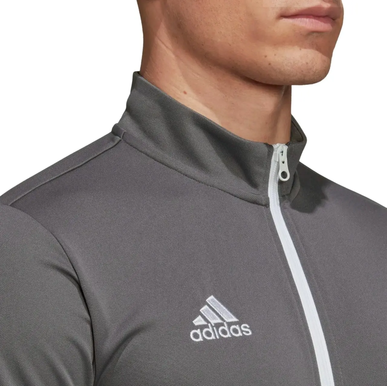 3 x Adidas Mens Entrada 22 Track Top Grey/White Football Jacket