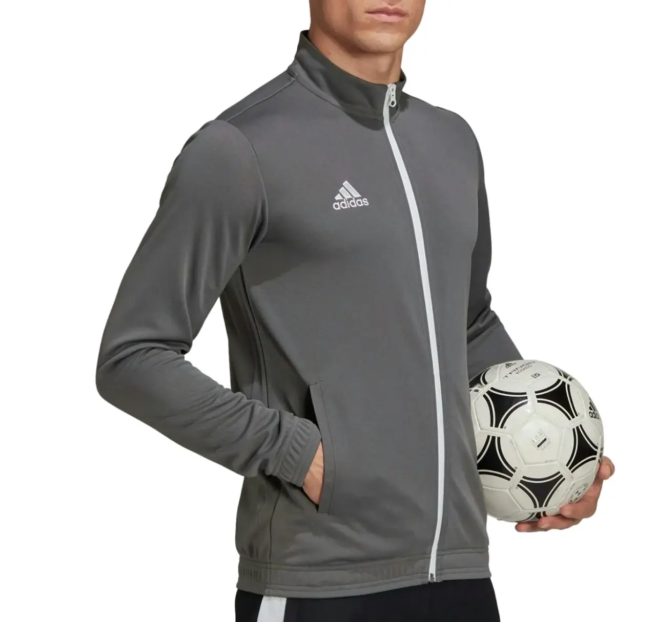 5 x Adidas Mens Entrada 22 Track Top Grey/White Football Jacket