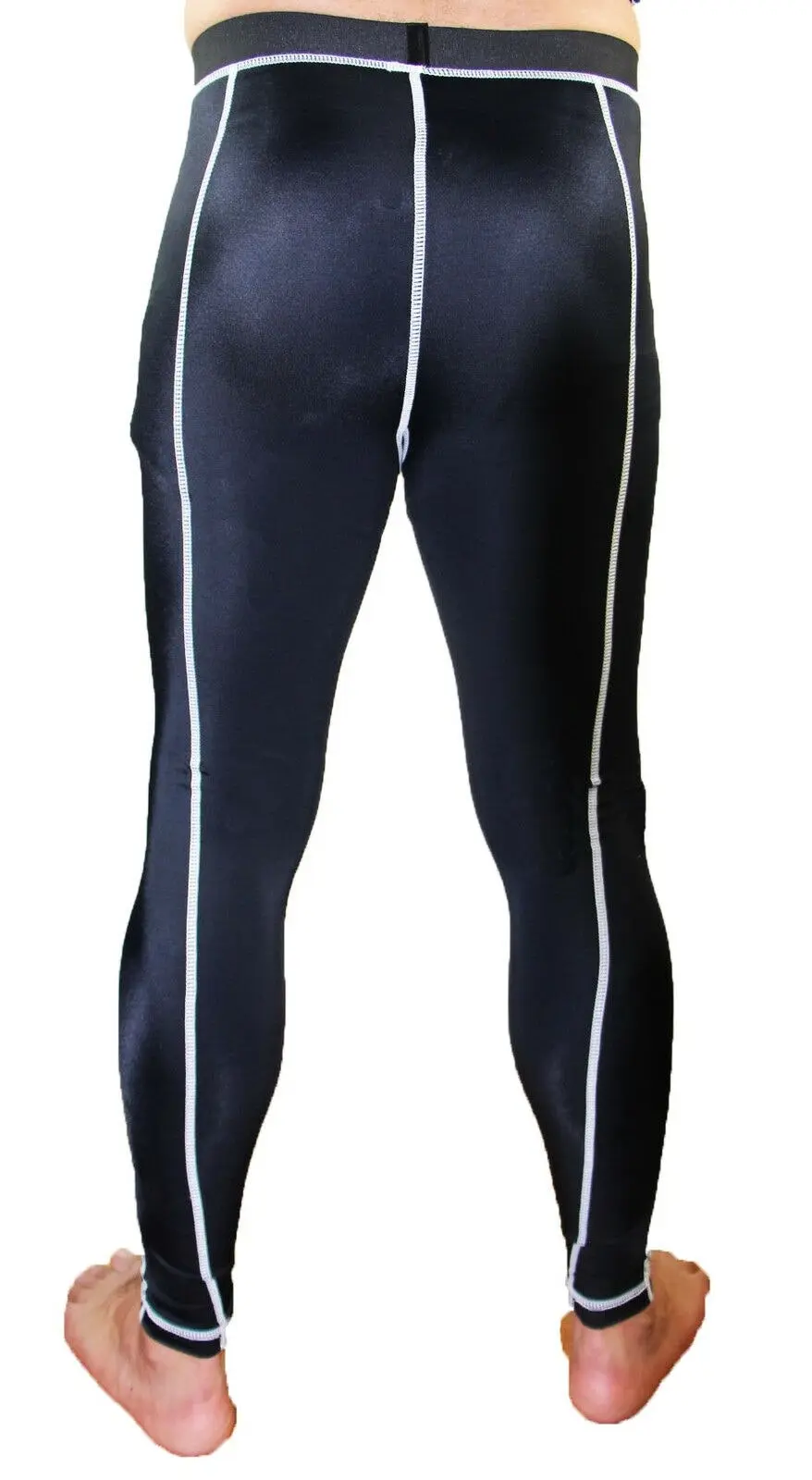 Mens Black Compression Tights Gym Running Bike Cycling Training Pants