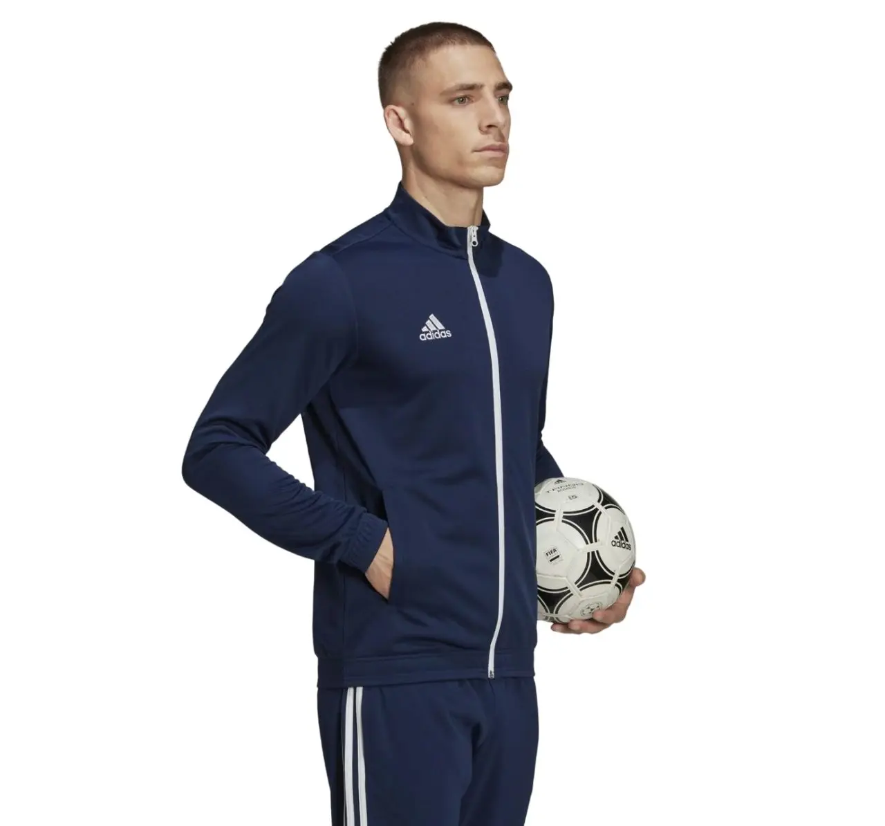 4 x Adidas Mens Entrada 22 Track Top Navy/White Football Jacket