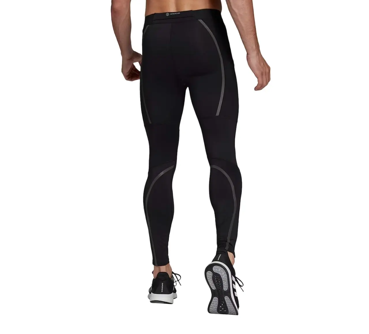 Adidas Mens Men Tight Saturday Black Running Activewear Pants