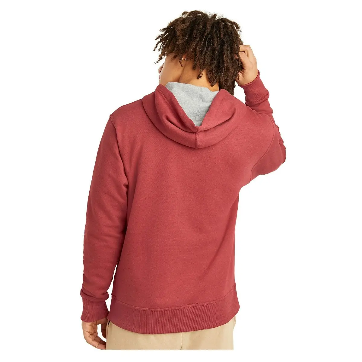 Mens Champion Powerblend Redwood Red Logo Graphic Hoodie