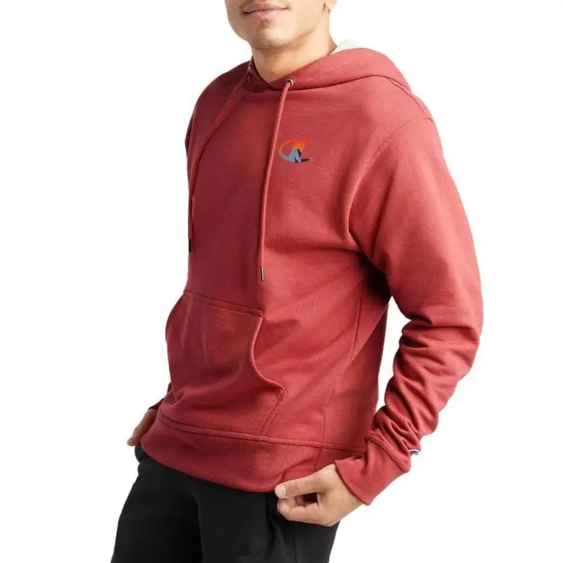 Mens Champion Powerblend Redwood Red Graphic Hoodie