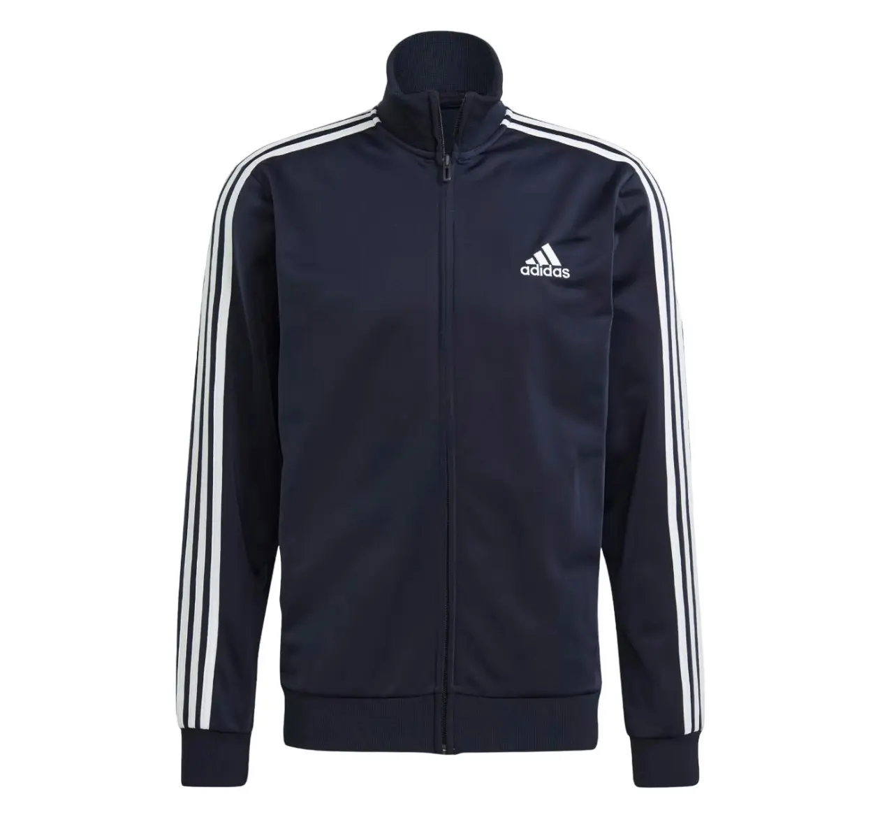 Adidas Mens Essentials 3 Stripes Navy/White Tracksuit