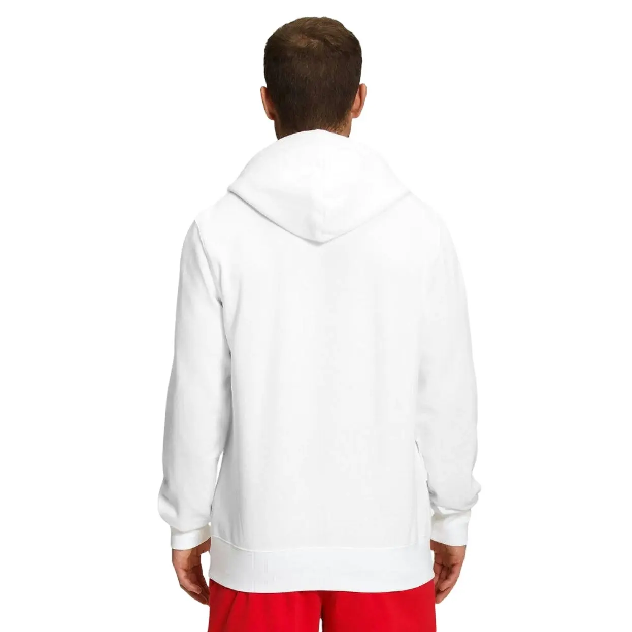 Men The North Face Half Dome Pullover White Cotton Hoodie