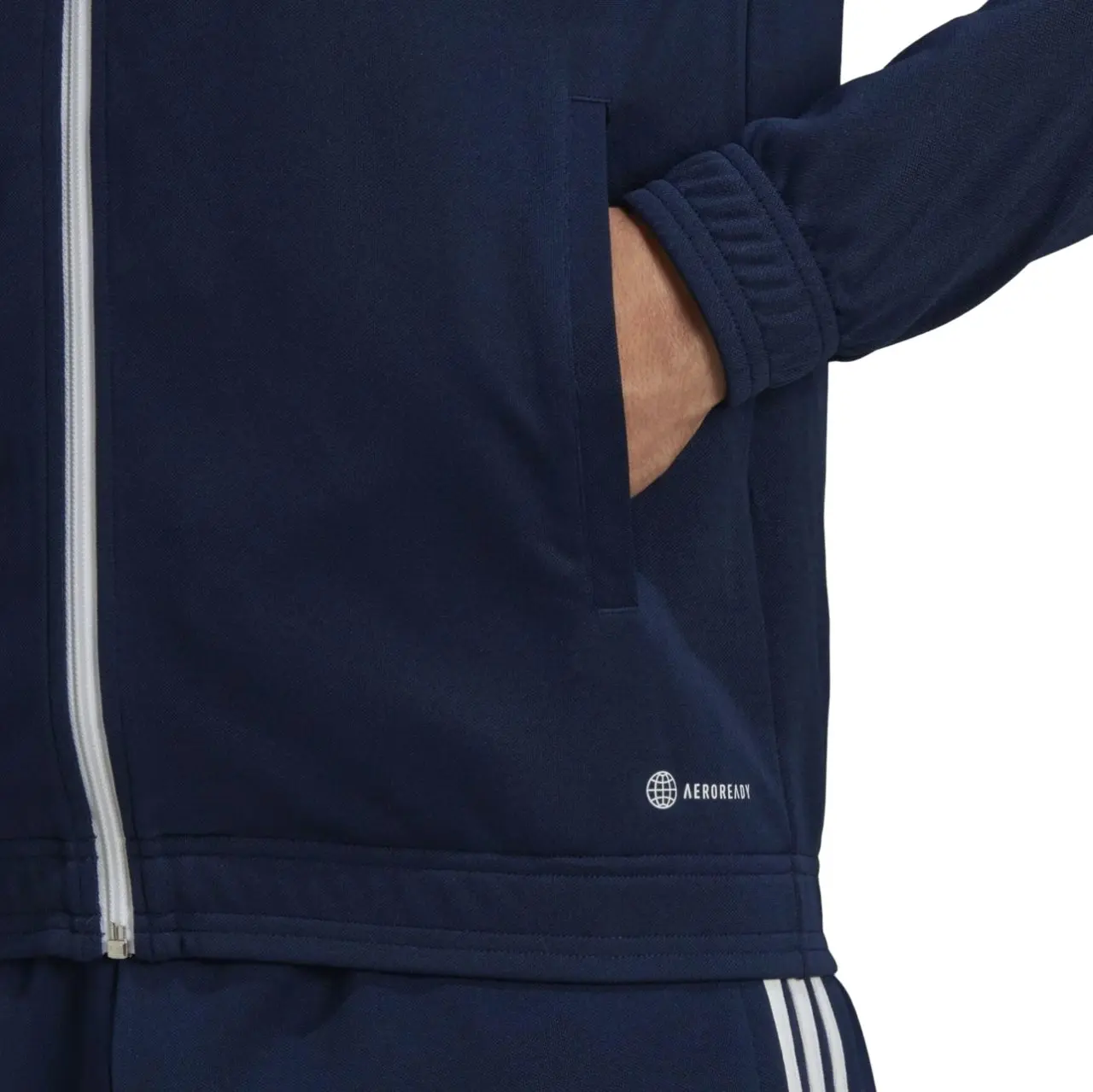 Adidas Mens Entrada 22 Track Top Navy/White Football Jacket