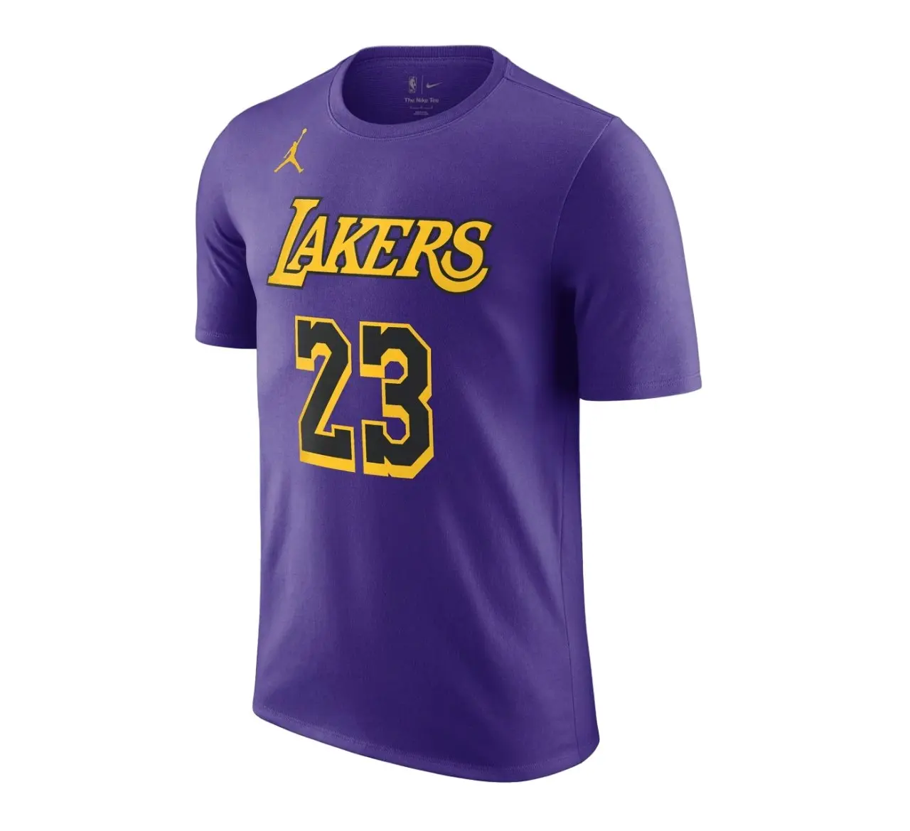 Mens Nike Air Jordan Nba Lebron James Lakers Purple Statement Jersey T-Shirt