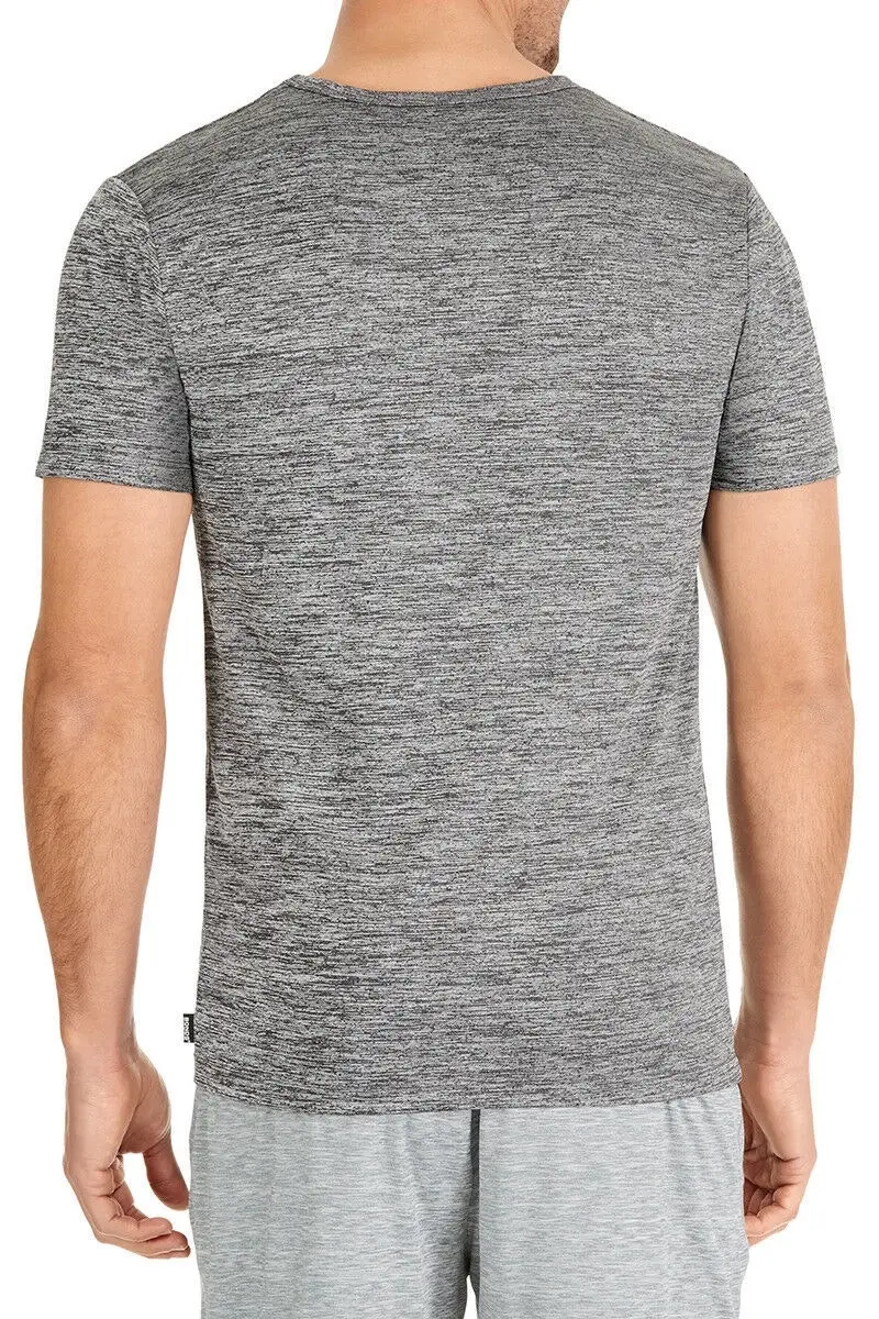 Mens Bonds Grey Micro Crew Tee Tshirt Round Neck Short Sleeve Top Ayfhi