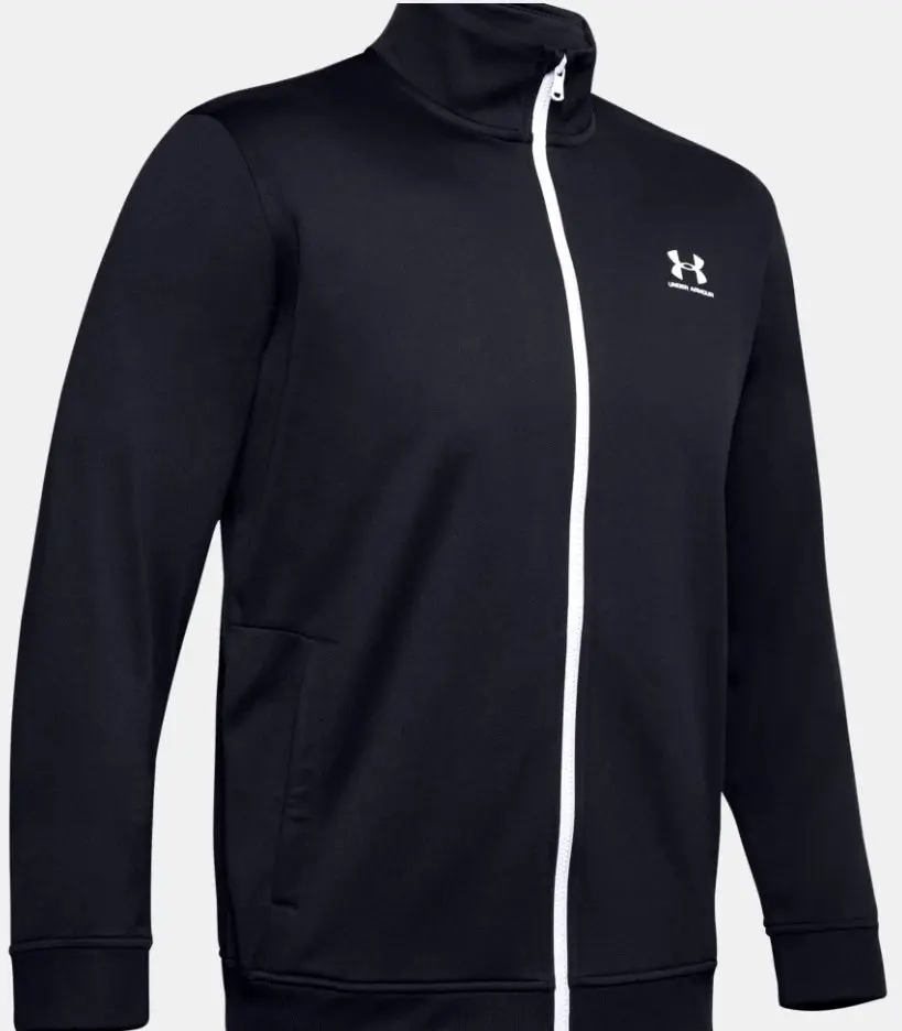 Mens Under Armour Ua Sportstyle Tricot Jacket Active Sweatshirt Black