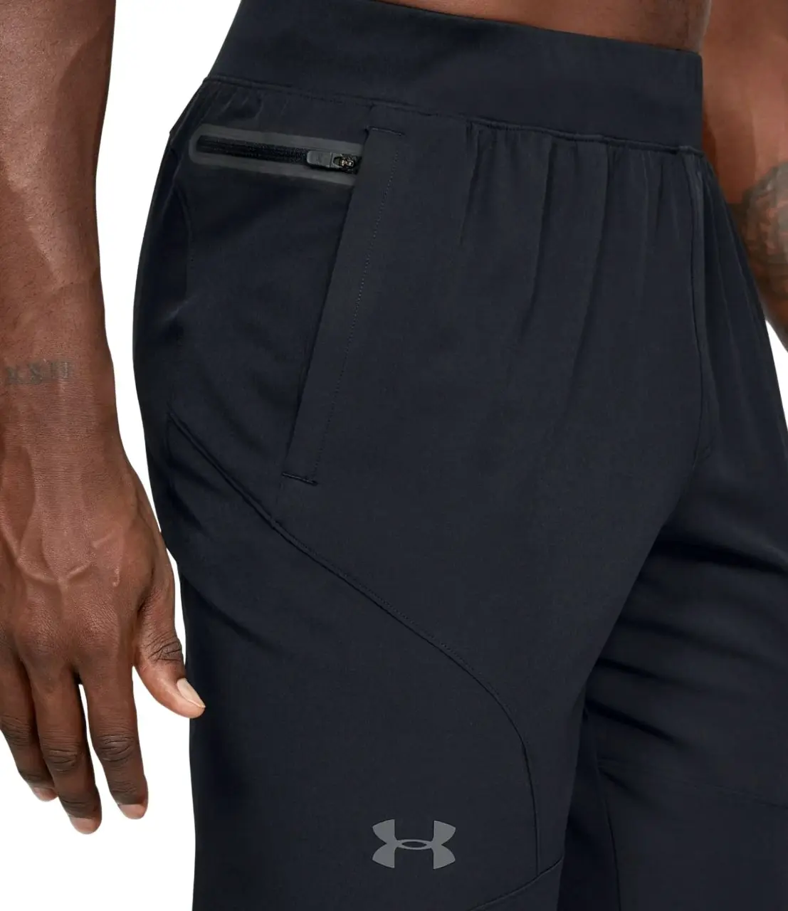 Mens Under Armour Unstoppable Joggers Black Athletic Training Trackies