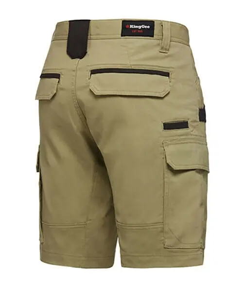 Mens Kinggee Tradie Utility Short Shorts Navy Khaki Work Wear Trade Pockets New