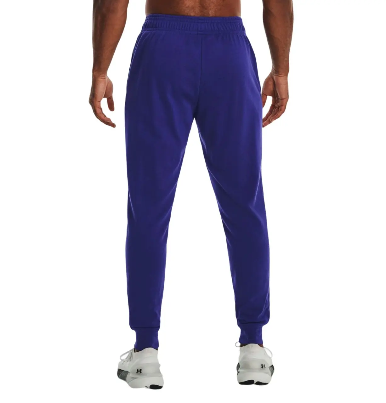 Mens Under Armour Rival Terry Joggers Sonar Blue Athletic Trackies