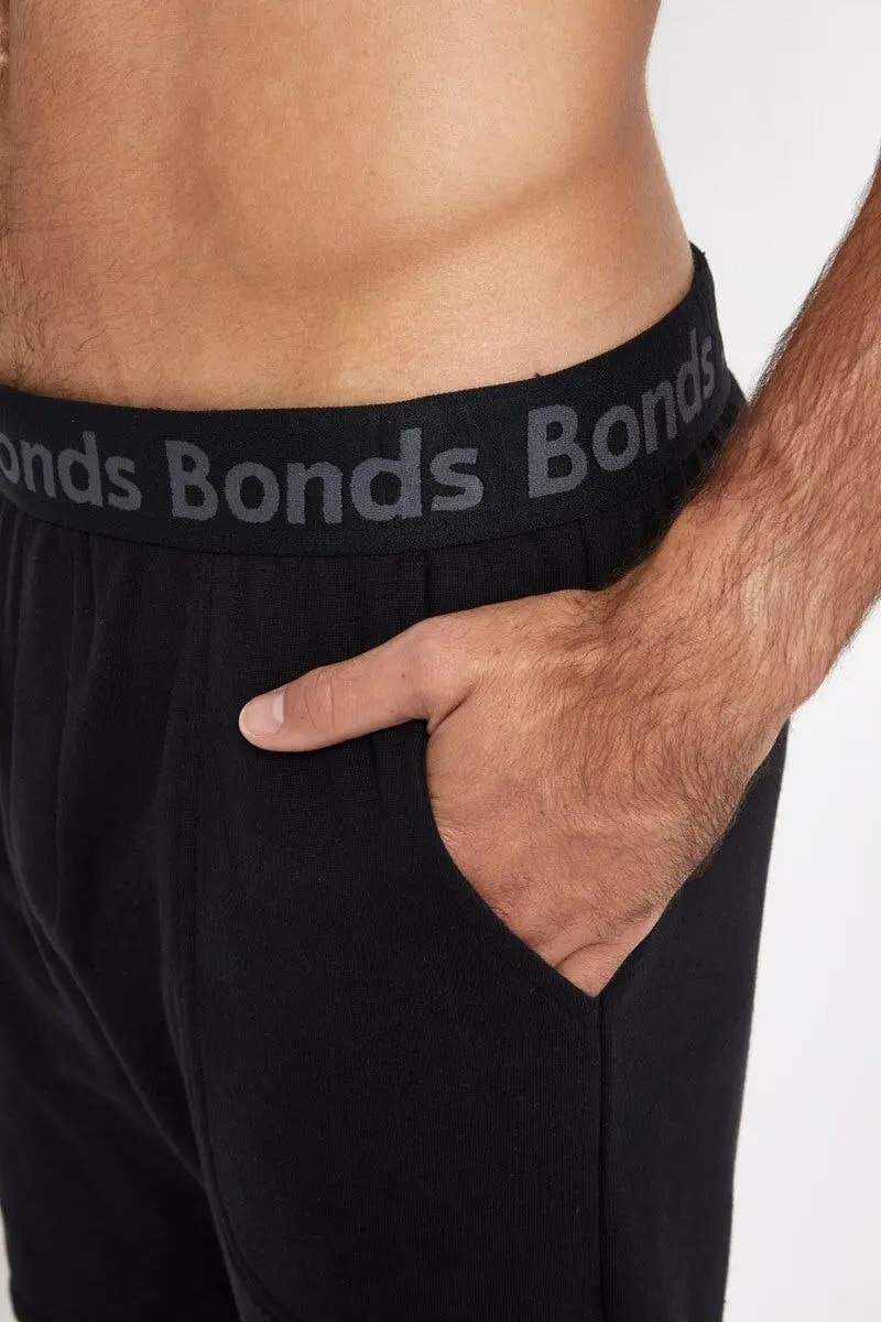 Bonds Mens Essentials Cotton Short Pockets Shorts Black Awvtw