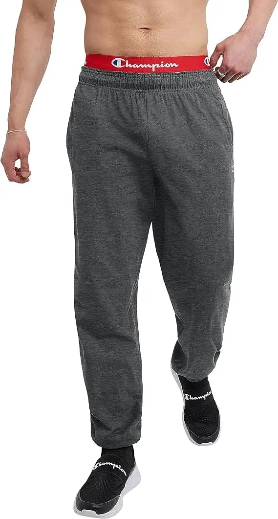 Mens Champion Granite Heather Trackies Everyday Comfort Joggers