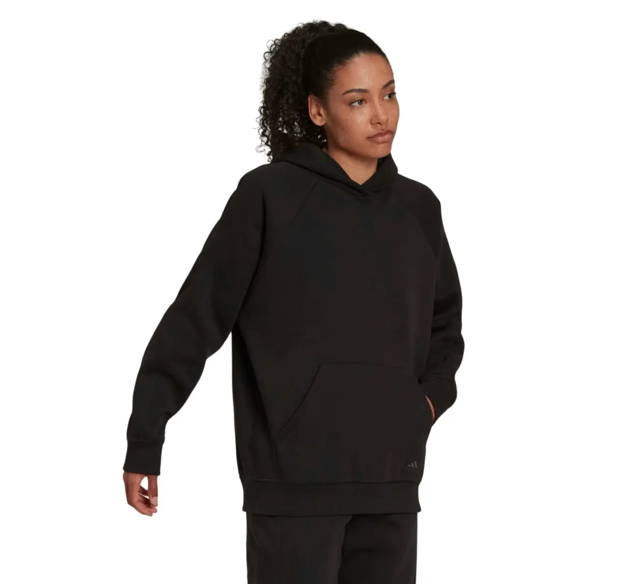 3 x Womens Adidas All Szn Fleece Boyfriend Black Hoodie