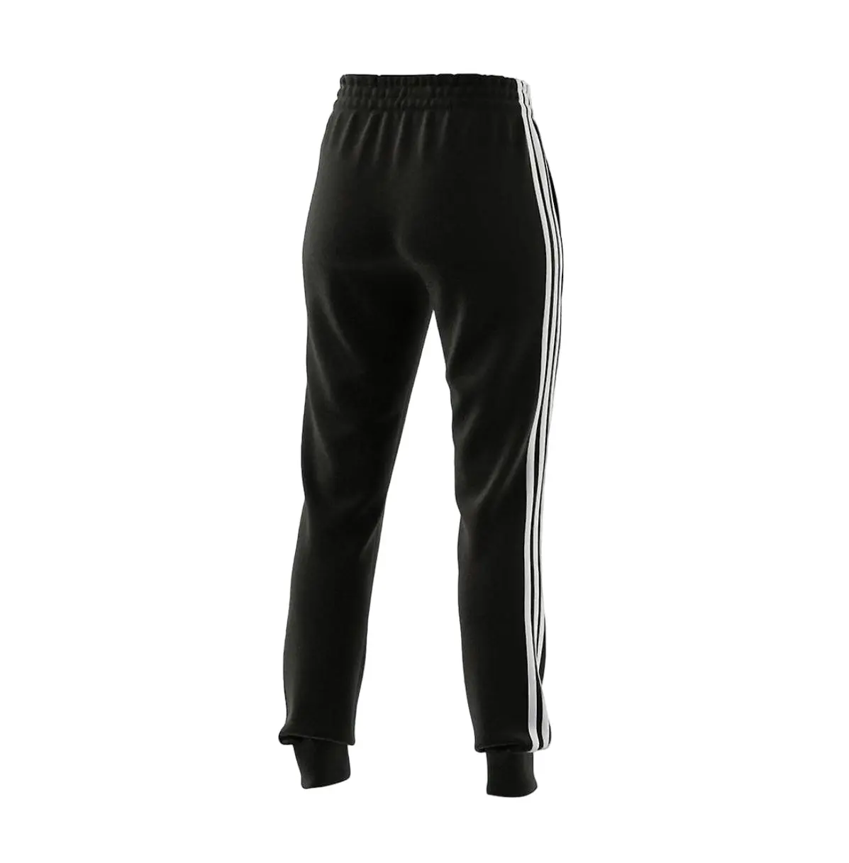 3 x Womens Adidas Essentials French Terry Logo 3-Stripes Black/ White Pants