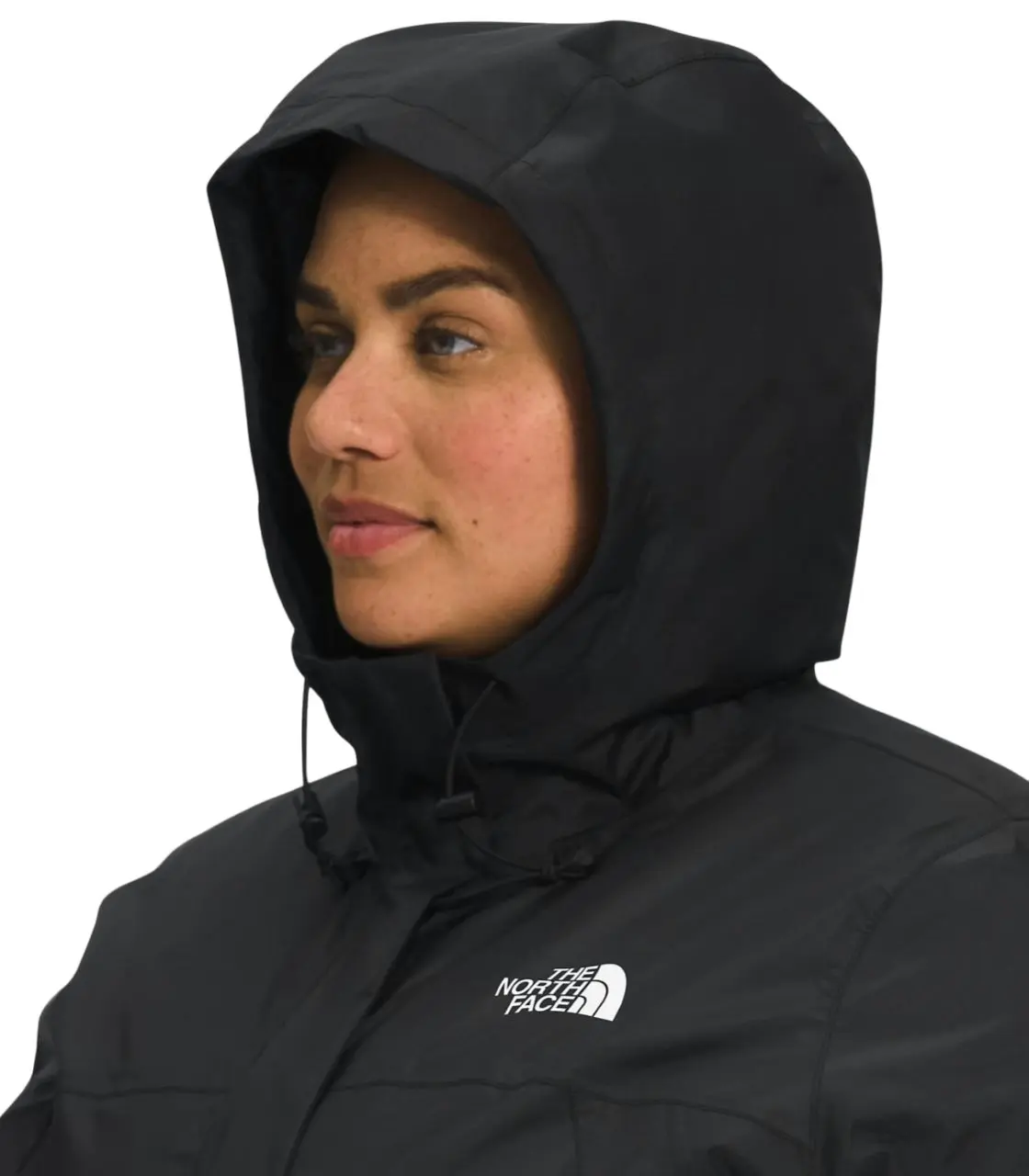 Womens The North Face Antora Parka Waterproof Black Jacket