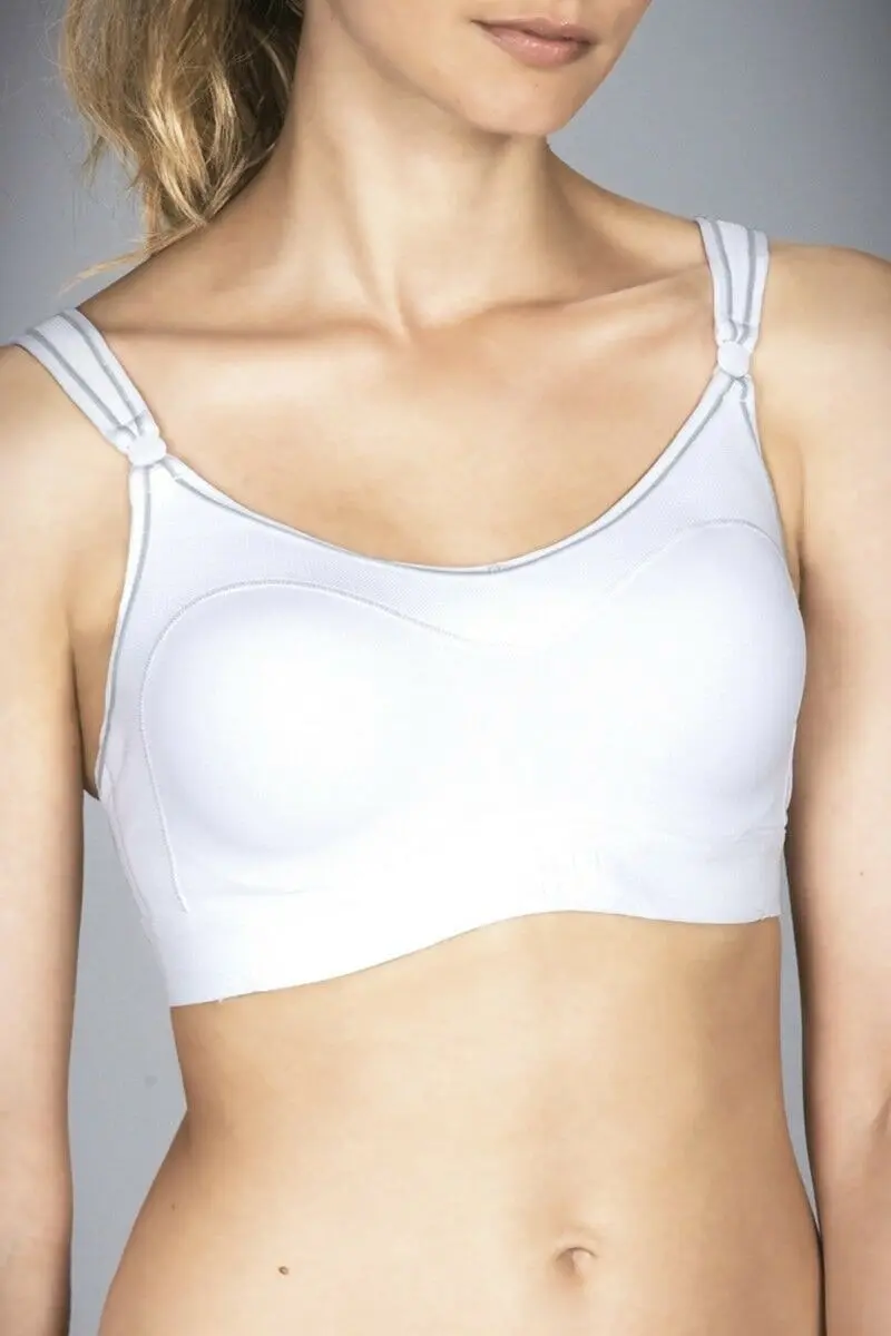 Berlei Ultimate Performance Support Sports Crop Top Bra Black White Womens Bras