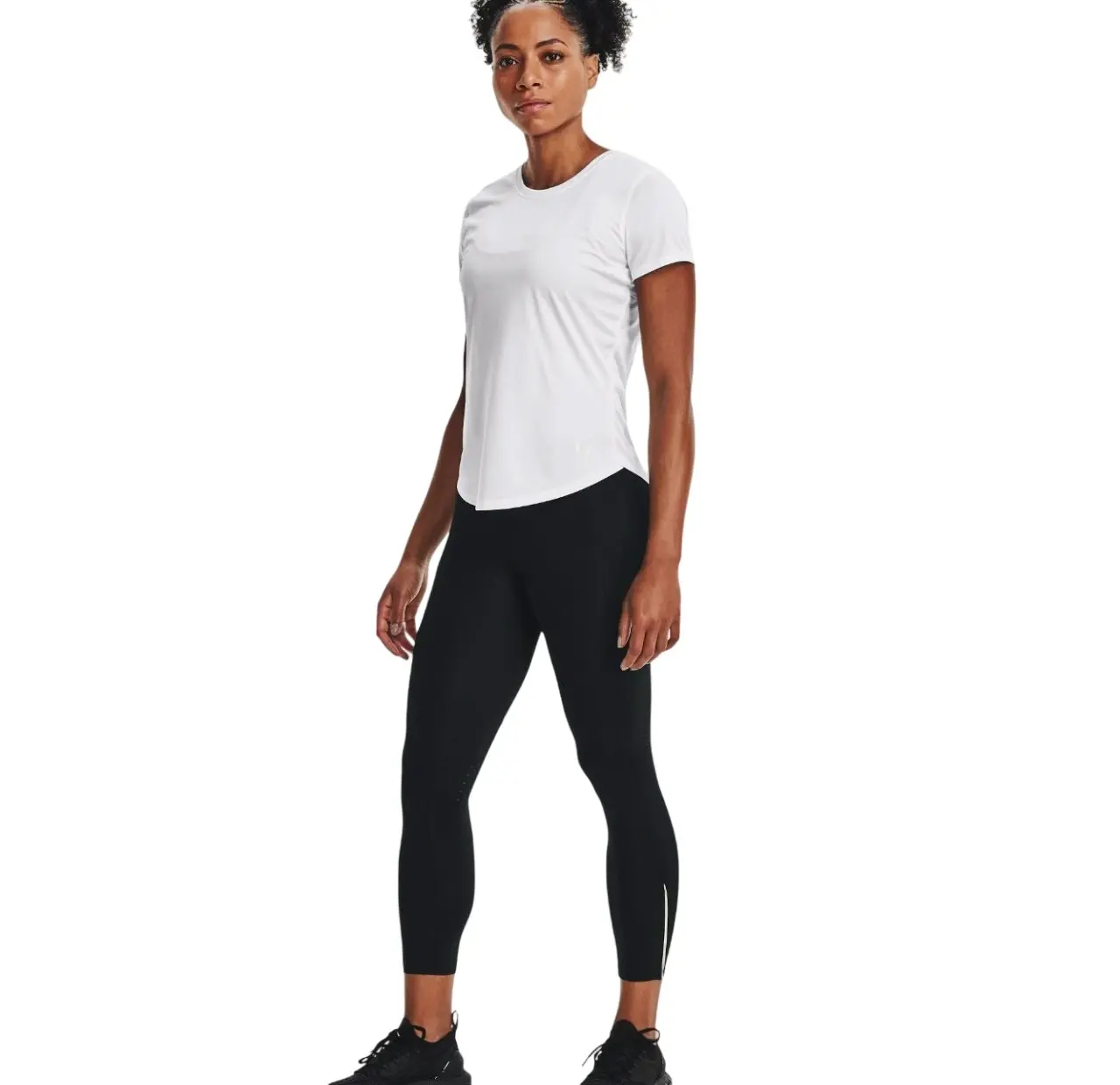 Womens Under Armour Fly Fast 3.0 Ankle Black Leggings