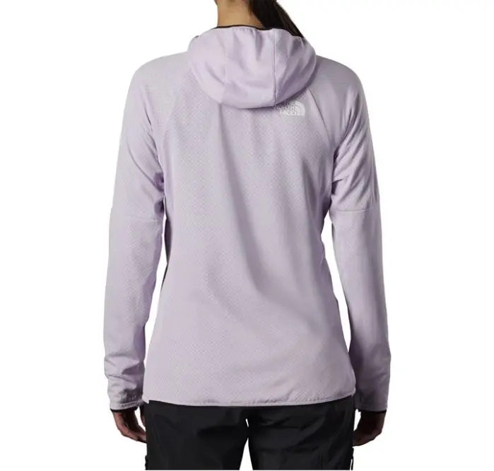 Womens The North Face Summit Futurefleece Lavender Full Zip Logo Hoodie