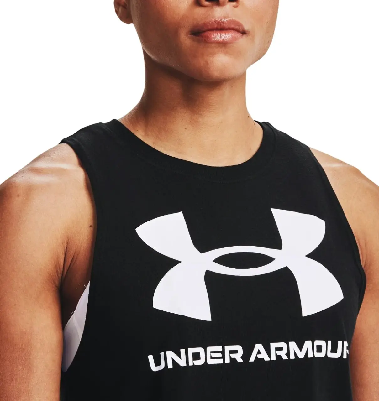 Womens Under Armour Live Sport Style Tank Top Black Singlet