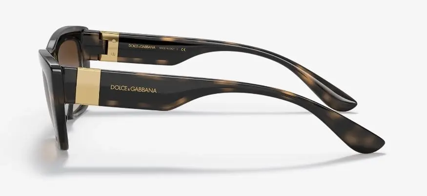 Womens Dolce & Gabbana Sunglasses Dg6171 Havana/Black/ Gradient Brown Sunnies