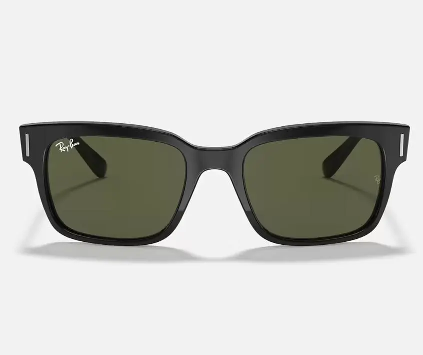 Unisex Ray Ban Sunglasses Rb2190 Jeffery Polished Black/ Green Sunnies - Xl