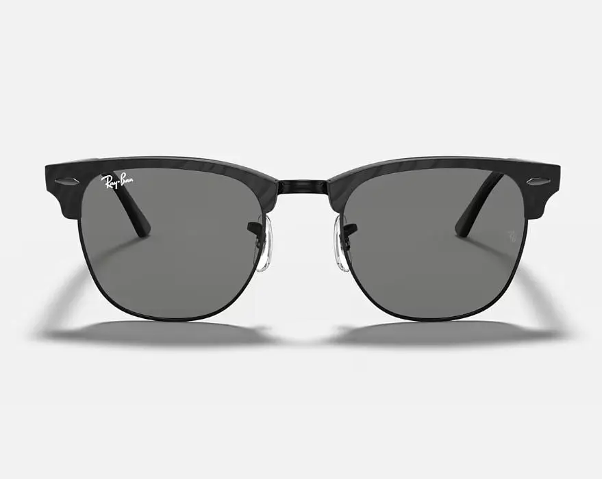 Mens Ray Ban Sunglasses Rb3016 Clubmaster Marble Black/ Dark Grey Sunnies - L