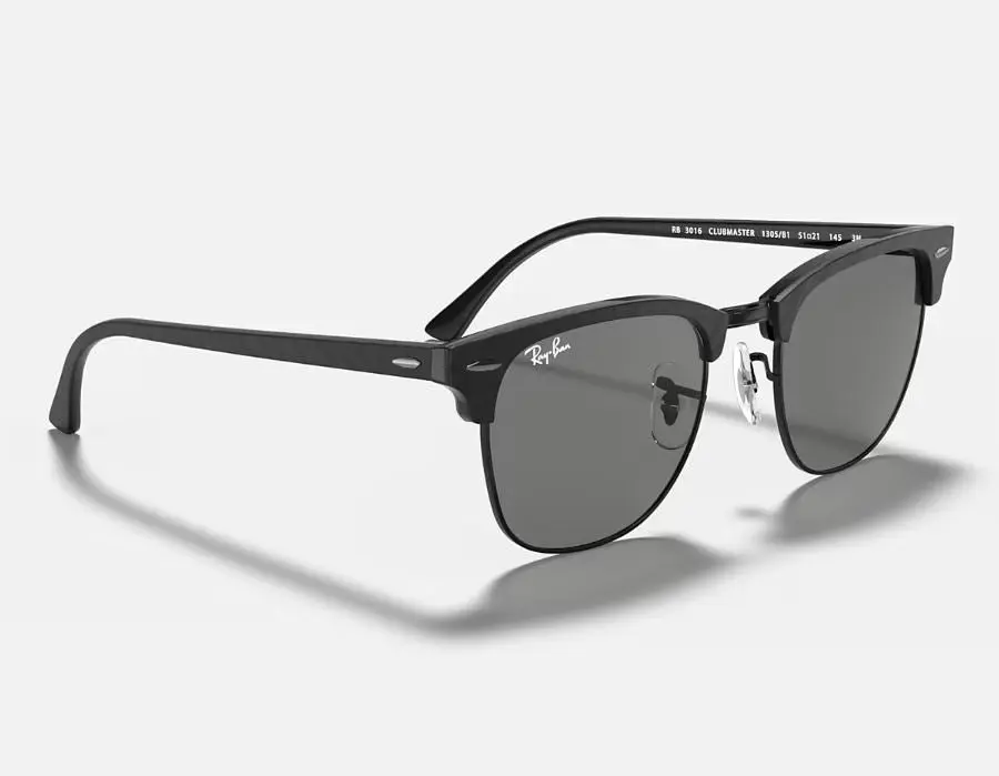 Mens Ray Ban Sunglasses Rb3016 Clubmaster Marble Black/ Dark Grey Sunnies - L