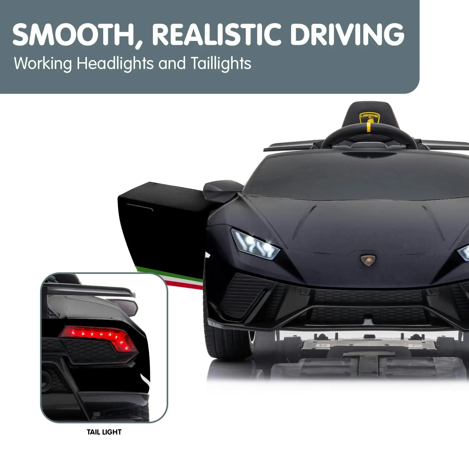 Lamborghini Performante Kids Electric Ride On Car  Black