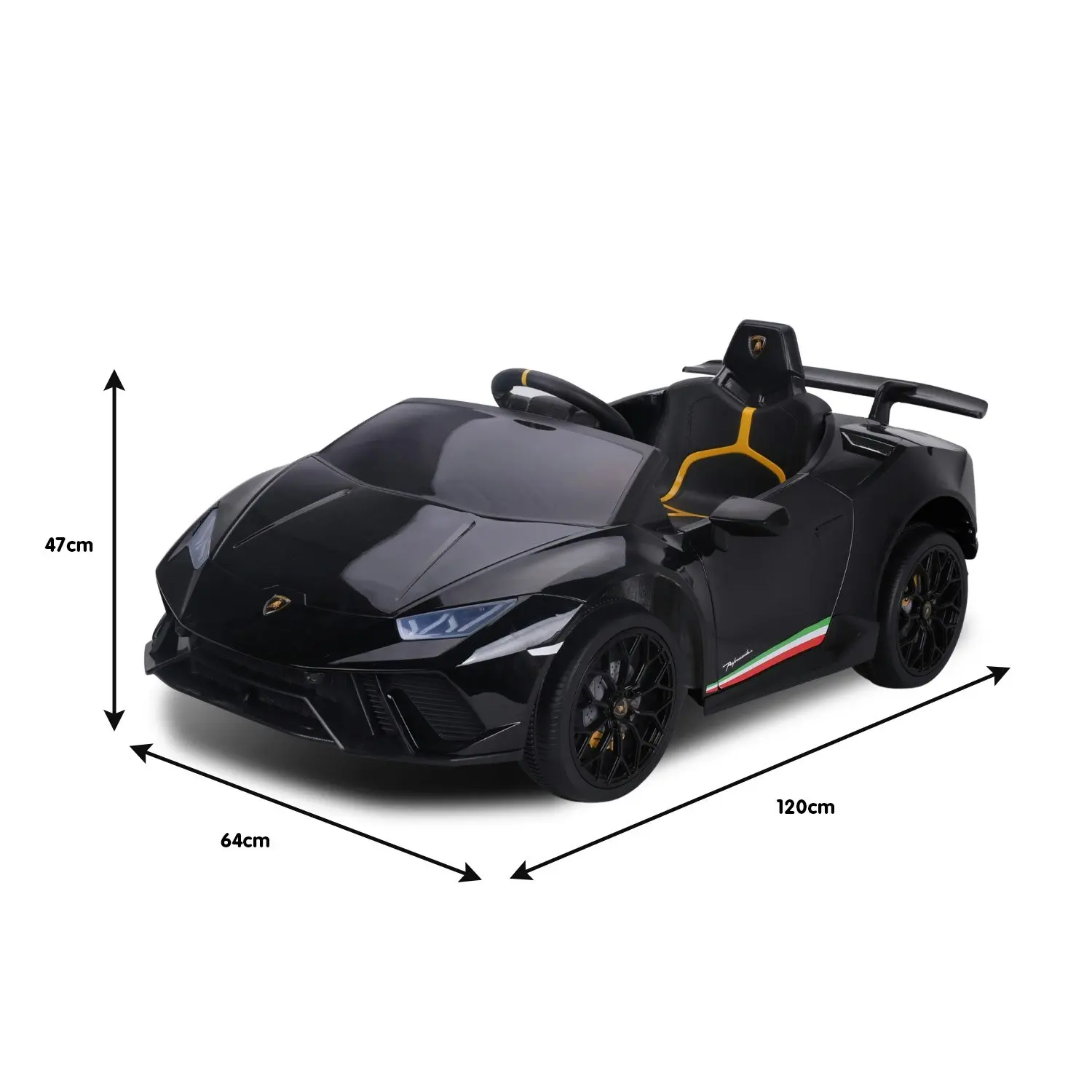 Lamborghini Performante Kids Electric Ride On Car  Black