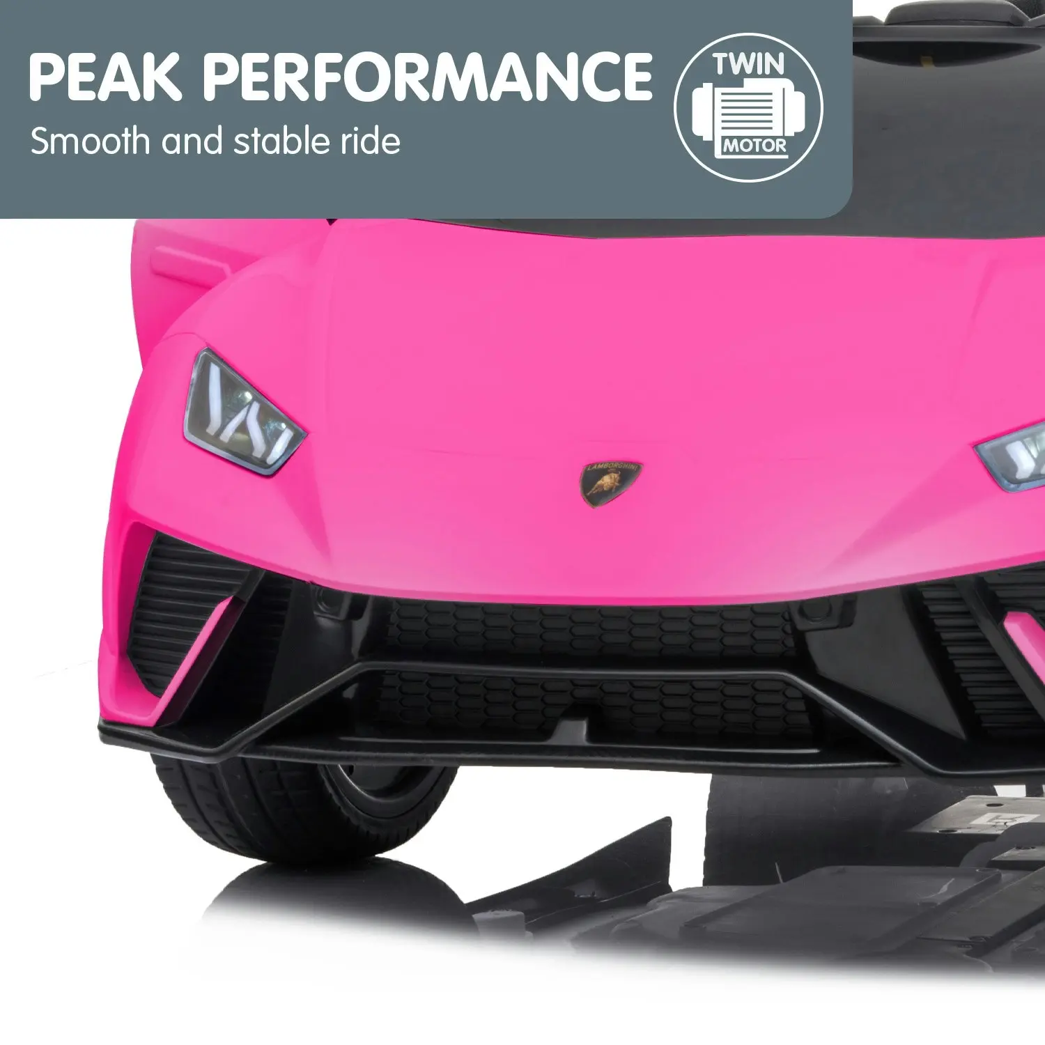 Lamborghini Performante Kids Electric Ride On Car Remote Control Pink