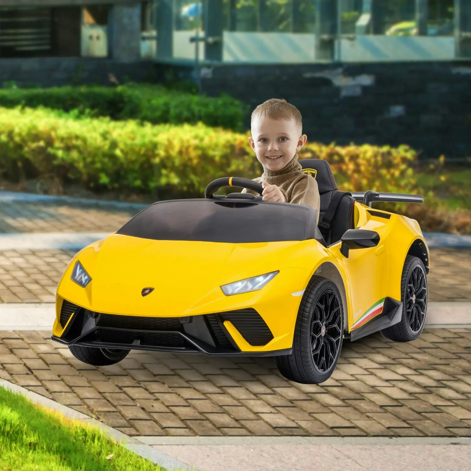 Lamborghini Performante Kids Electric Ride On Car - Yellow