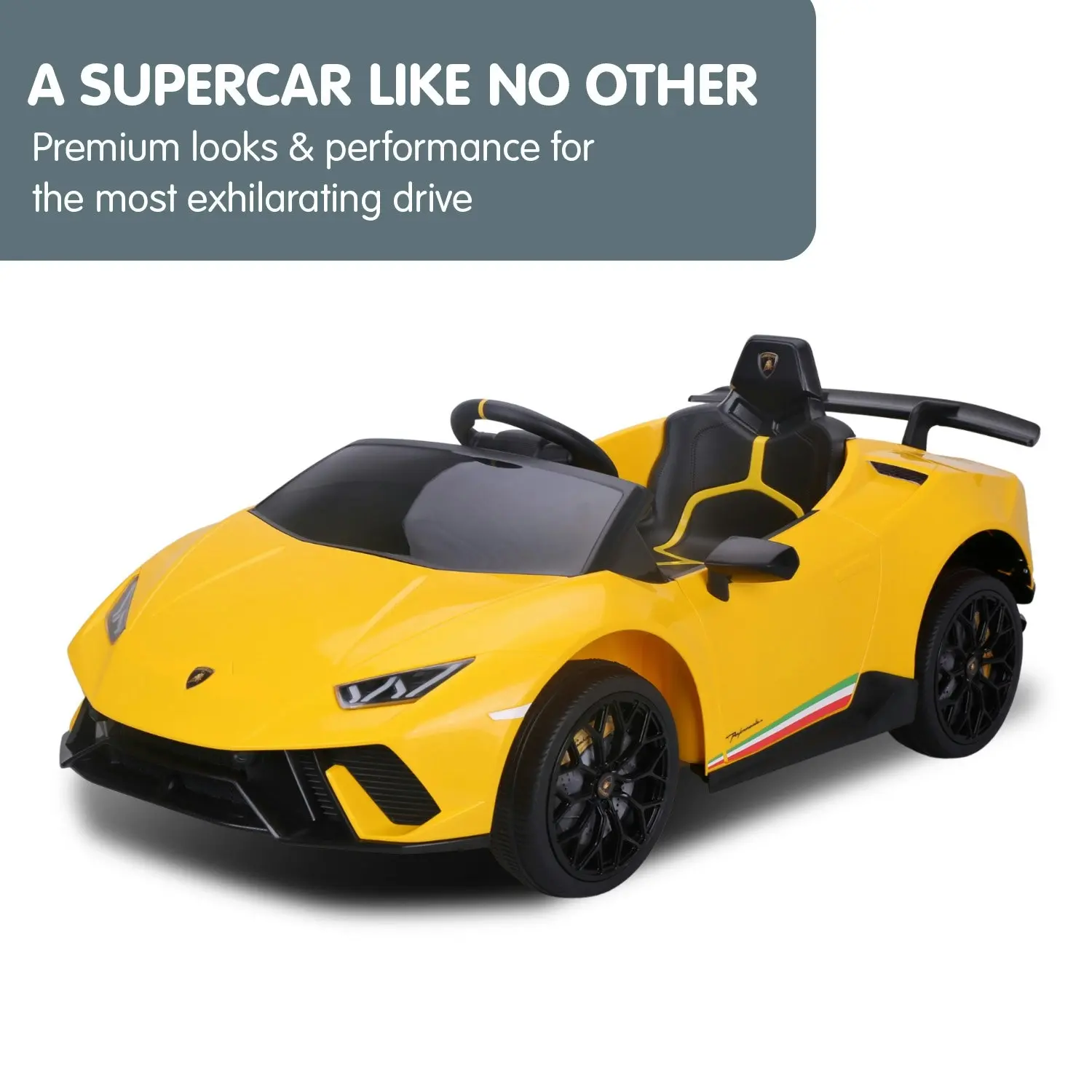 Lamborghini Performante Kids Electric Ride On Car - Yellow