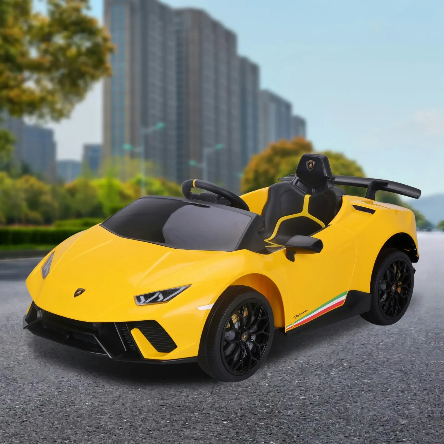 Lamborghini Performante Kids Electric Ride On Car - Yellow