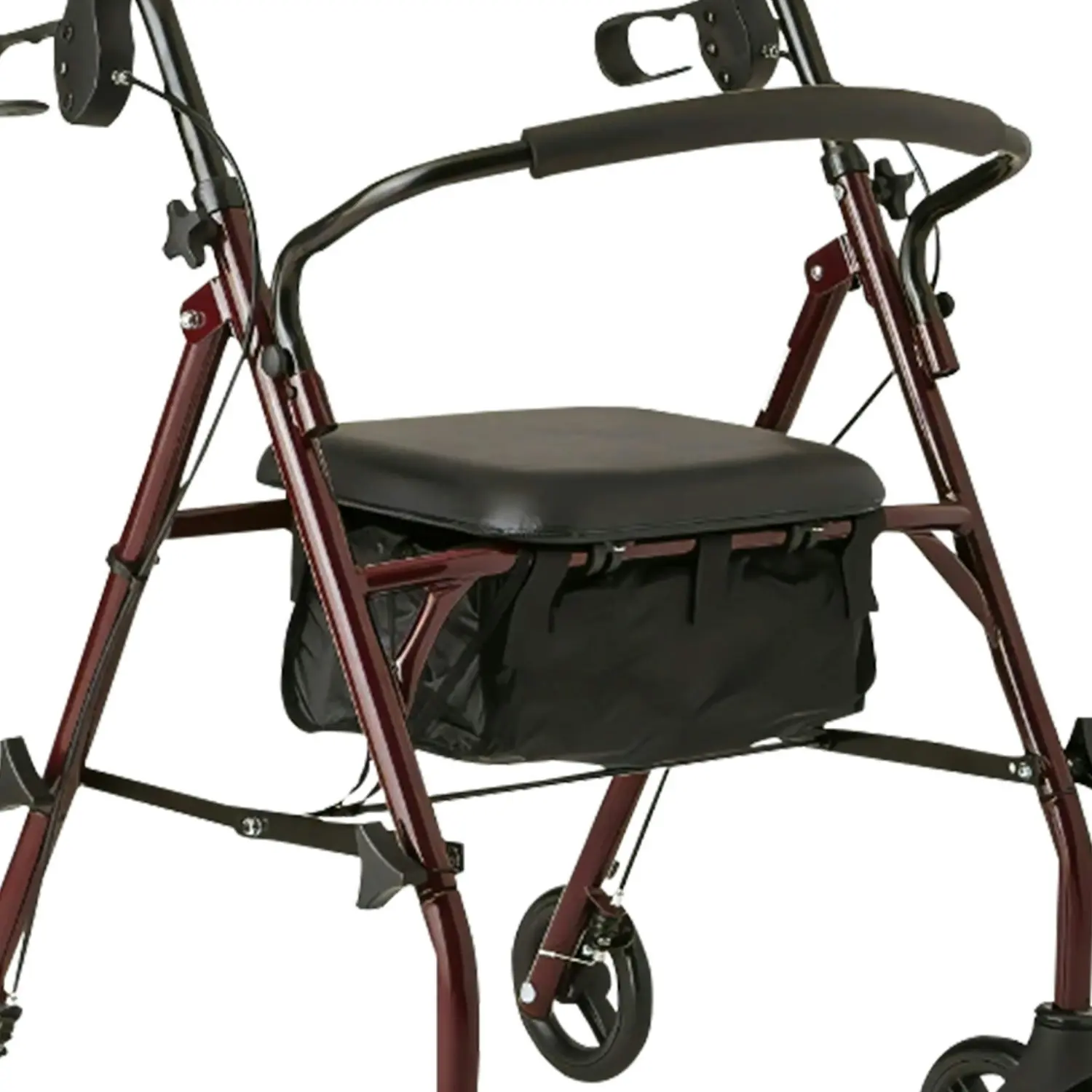 Orthonica Foldable Steel Frame Rollator 4-Wheel Walker