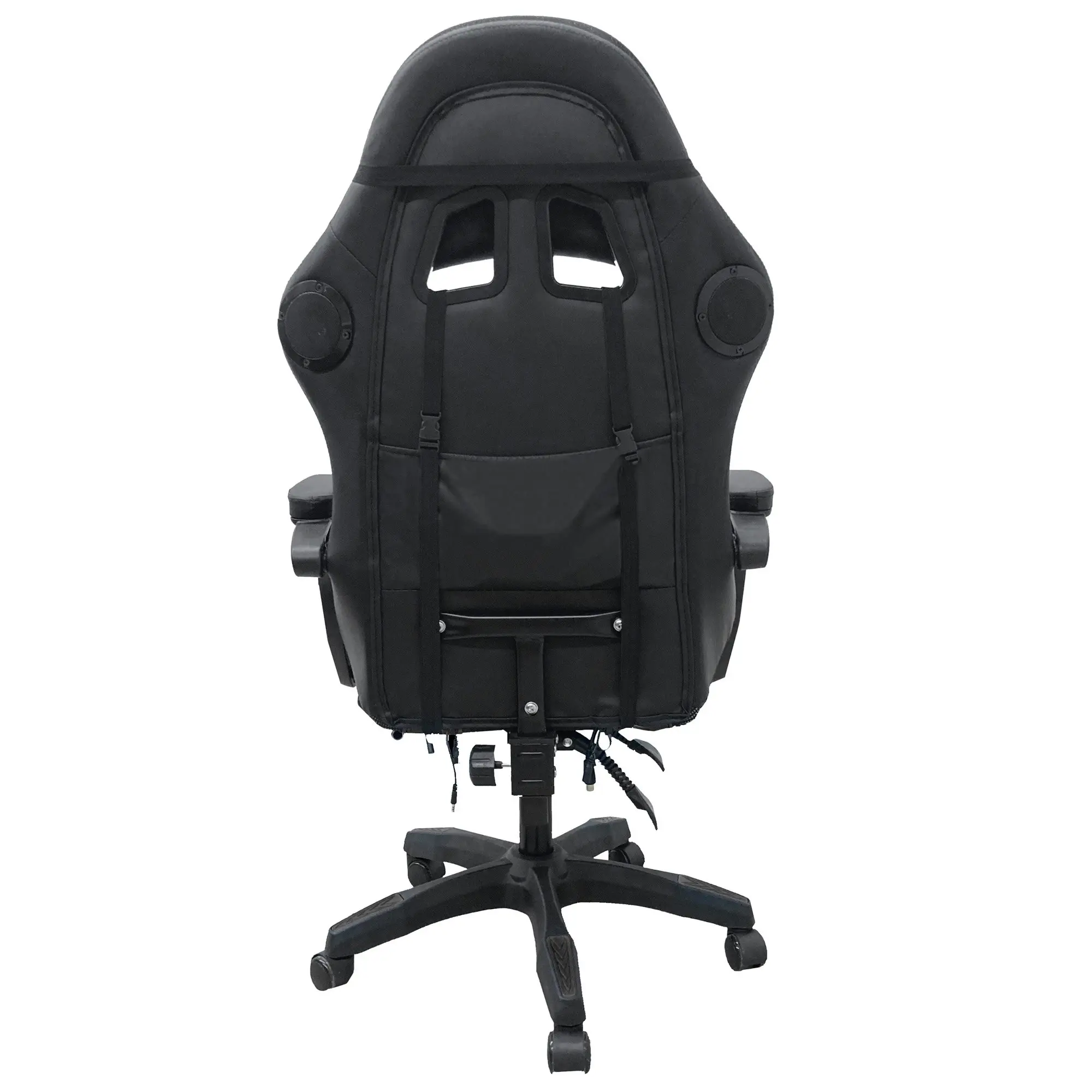 Spire Onyx LED Massage Gaming Chair - Black