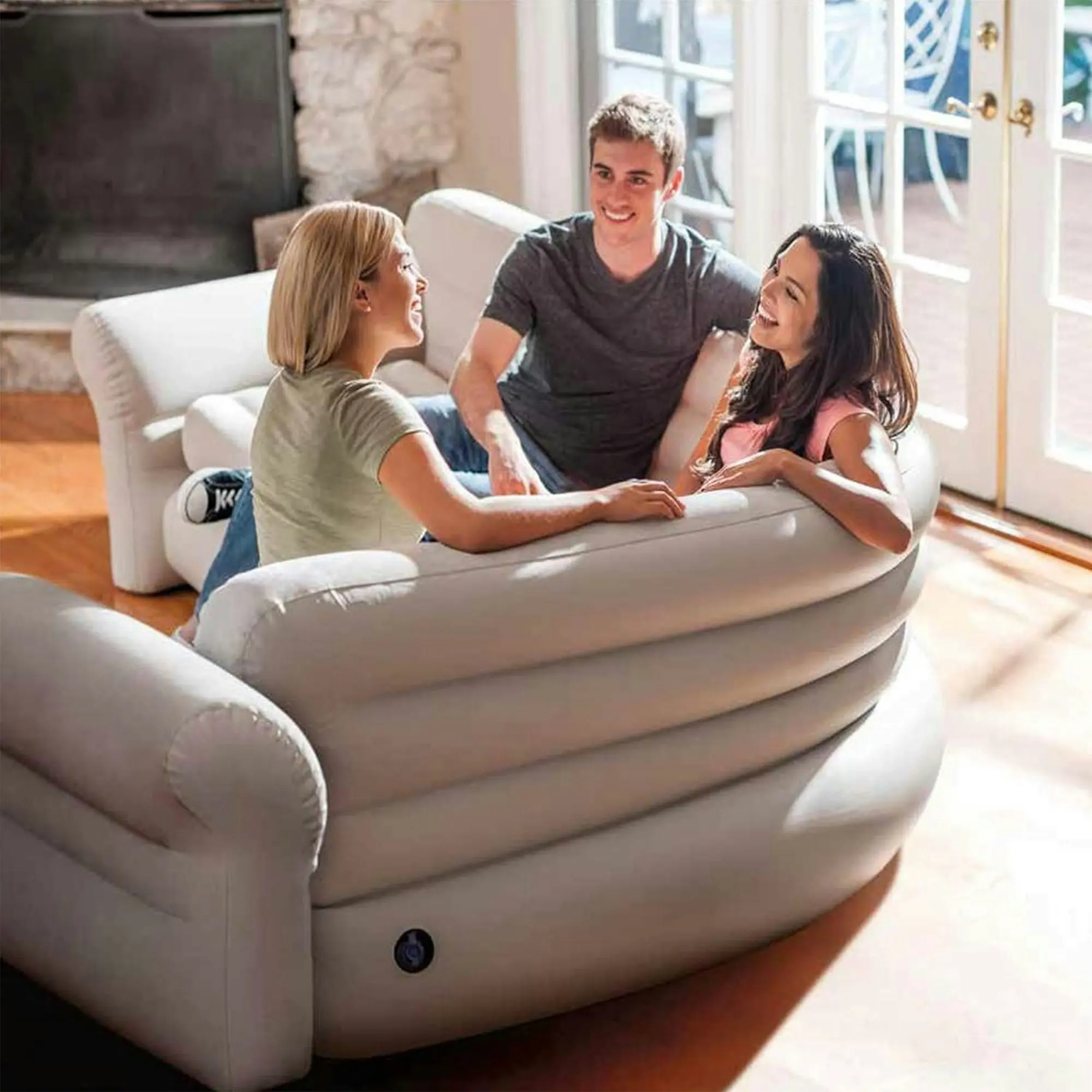 Intex Corner Sofa Inflatable Couch - L-Shaped Corner Sofa