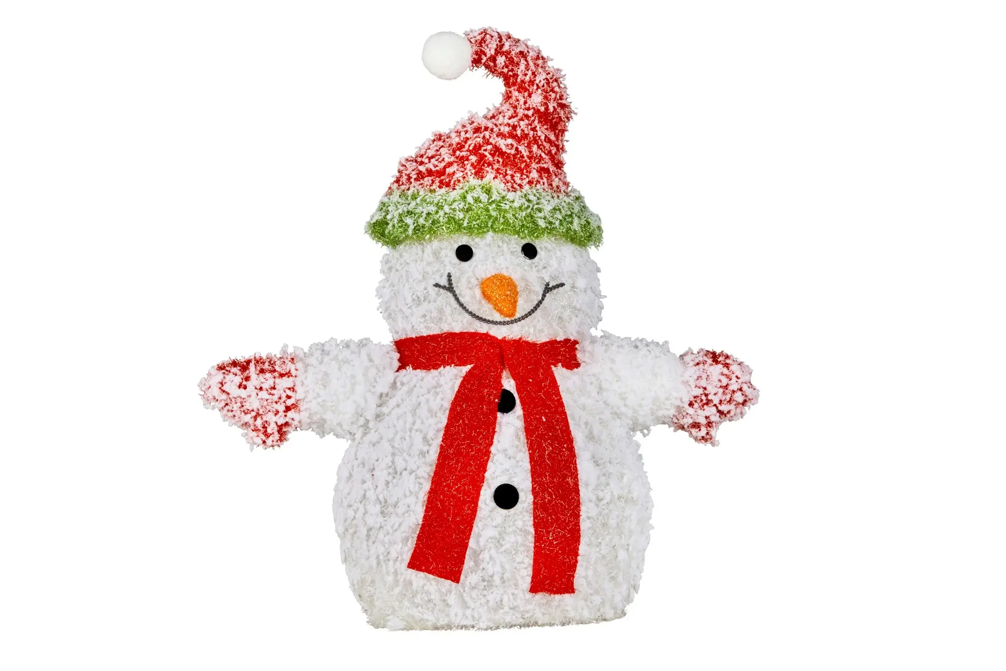 Snowy Christmas Snowman with Lights 56cm