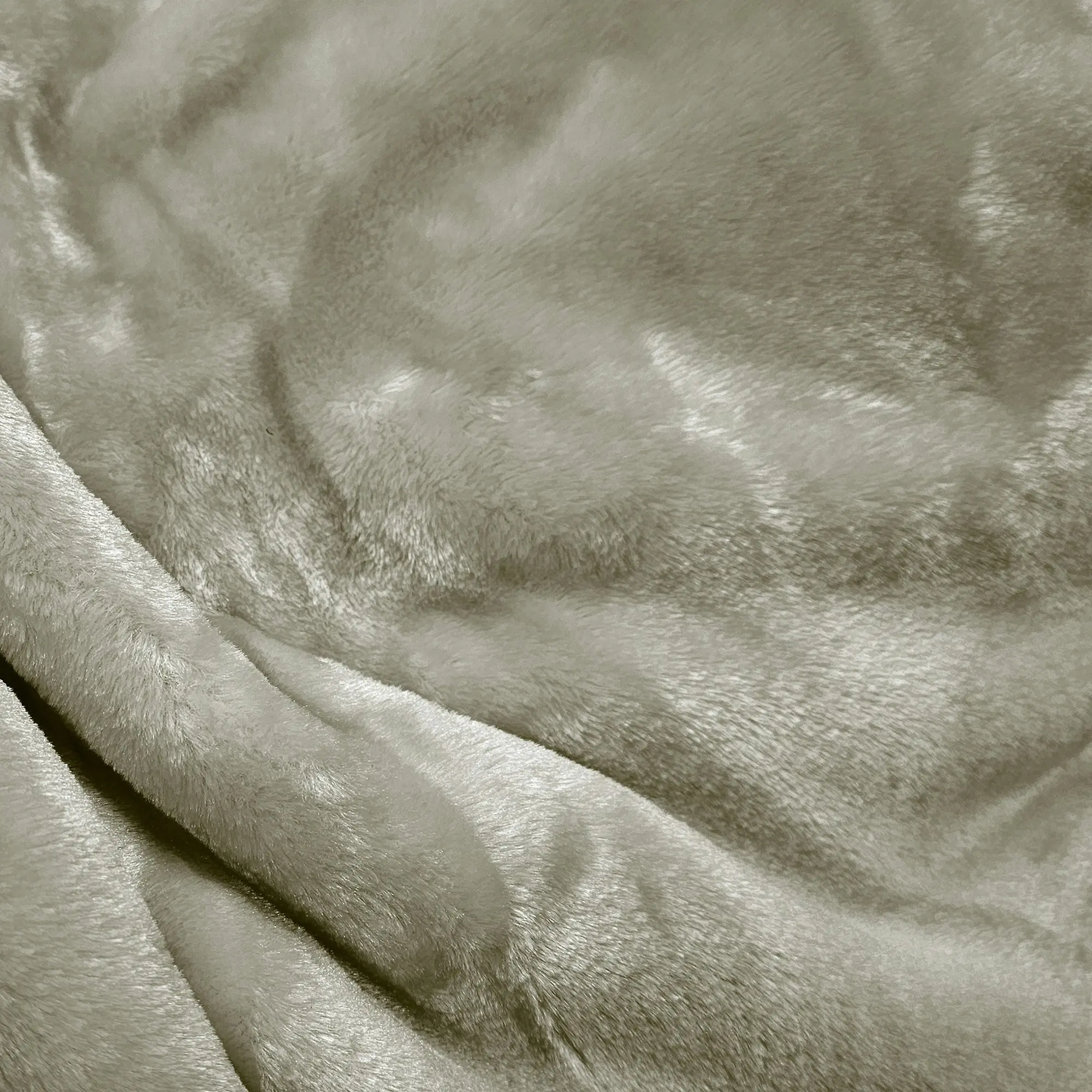 Laura Hill XL Double-Sided Oversized Faux Mink Blanket 305x305cm Olive