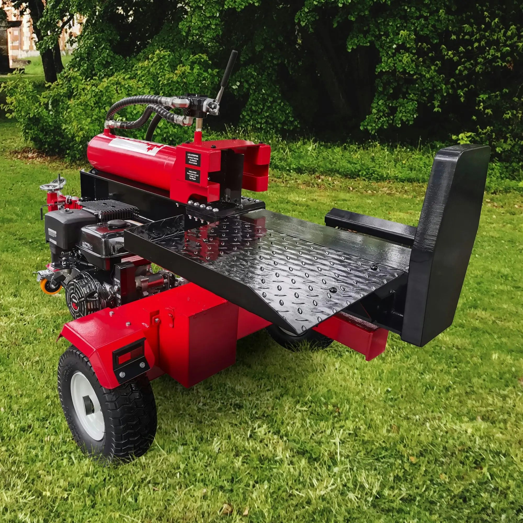 Yukon 75 Ton Petrol Hydraulic Horizontal and Vertical Log Splitter Electric Start