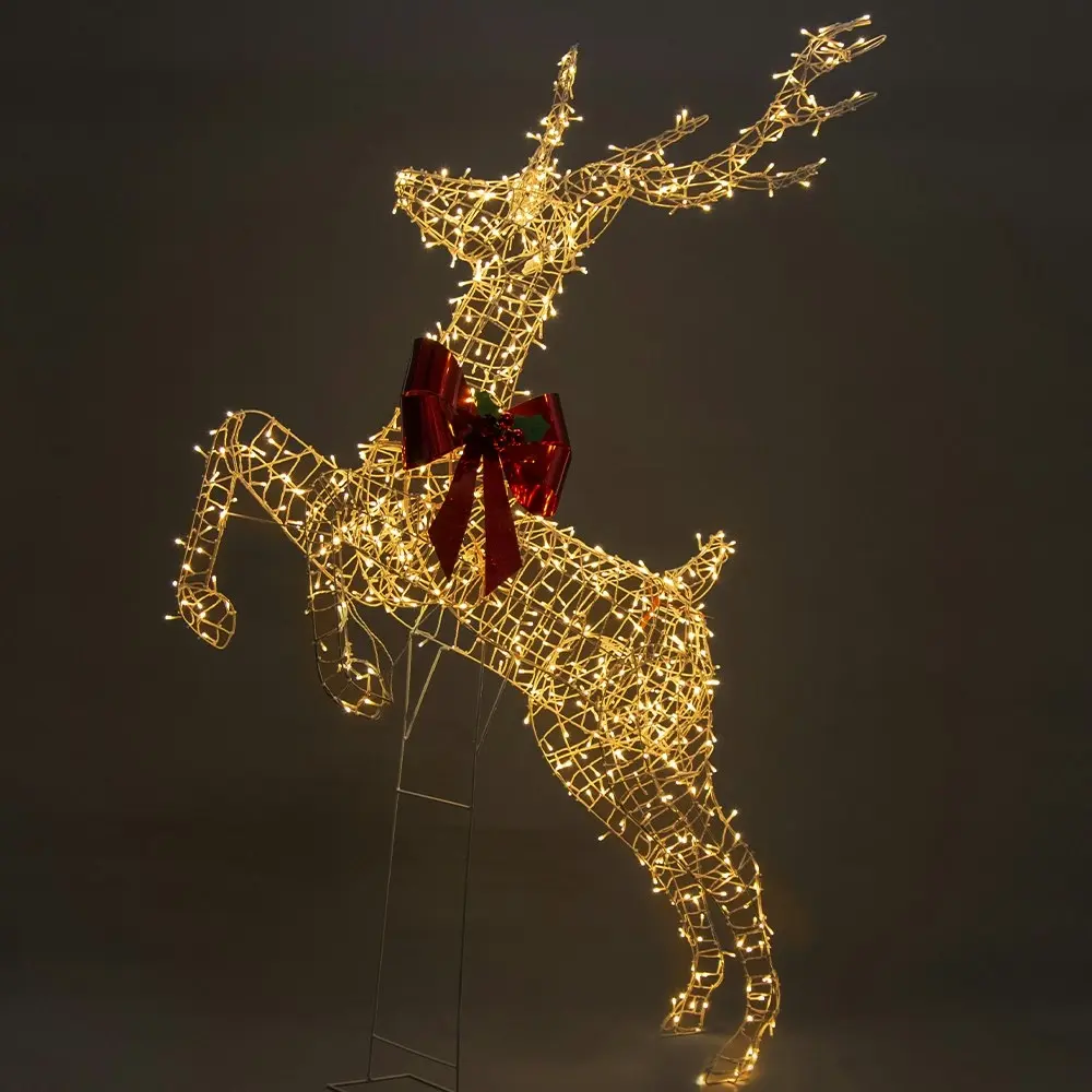 Full Light Rearing Reindeer w/ 800 Twinkle Lights Indoor/Outdoor 206cm