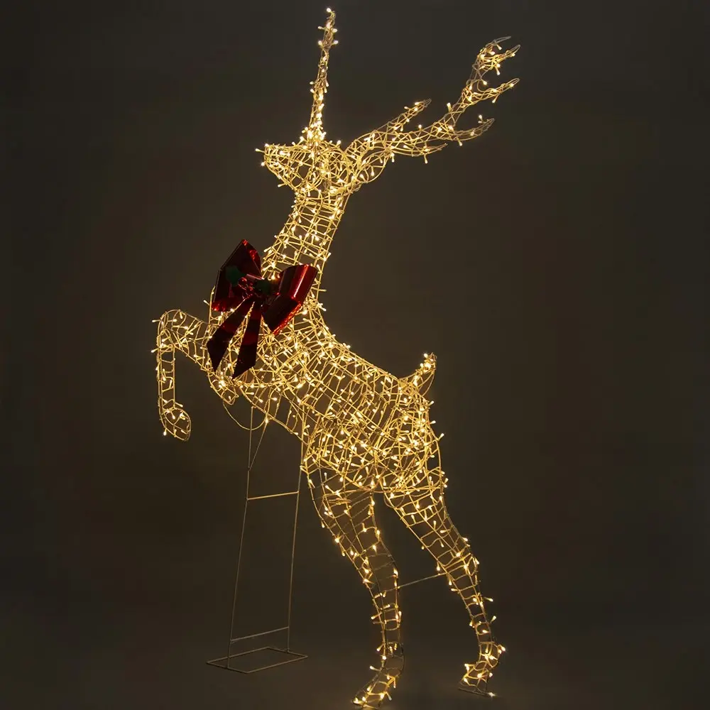 Full Light Rearing Reindeer w/ 800 Twinkle Lights Indoor/Outdoor 206cm